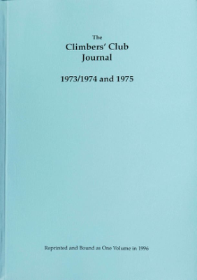 Climbers' Club 1973-74-75 Journal cover